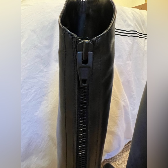Alexander Wang over-the-knee tall black boots zip size women IT 37.5 / US 7.5 - Picture 11 of 13